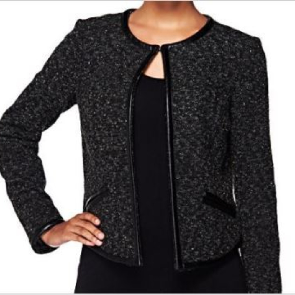 New Short Dress Jacket Edge Jen Rade Black 8R